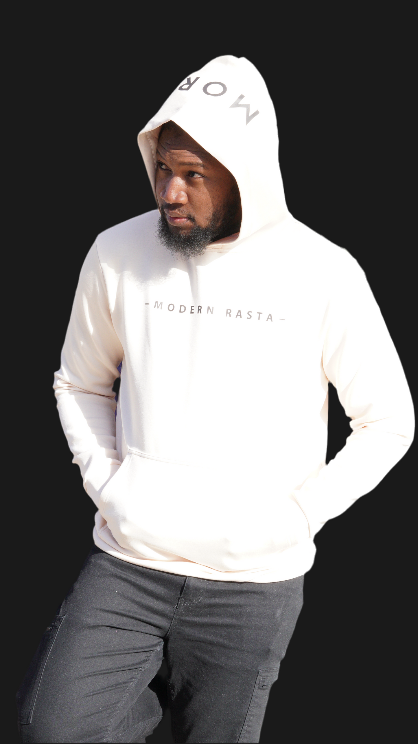 Gen 1 Open-Back Hoodie (Beige/Cream) unisex