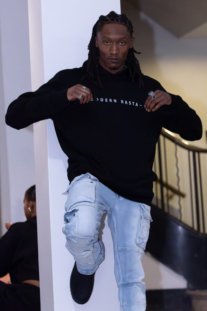 Gen 2 open-back hoodie (Black) unisex
