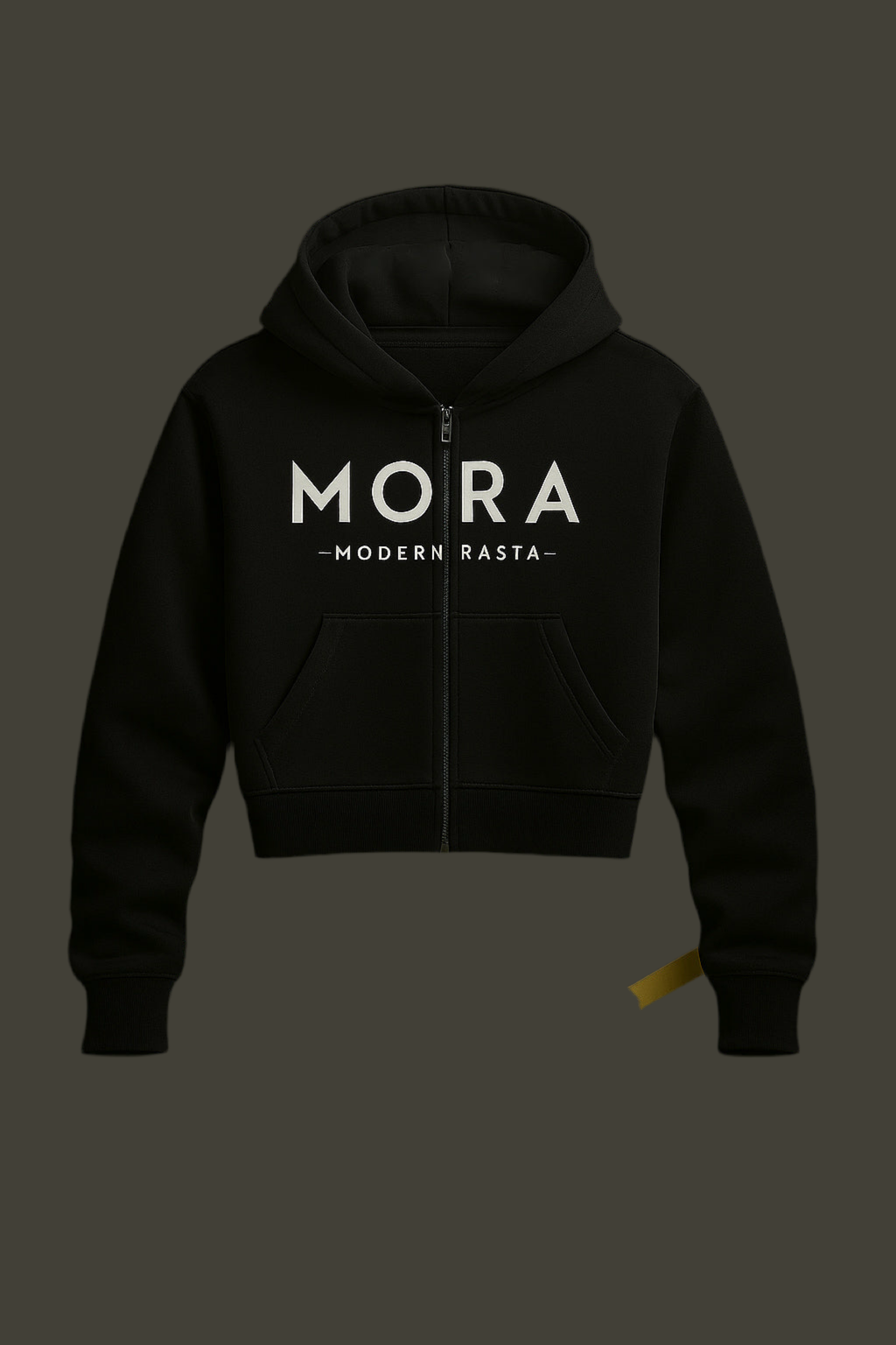 Soft Warm black Open-Back Hoodie