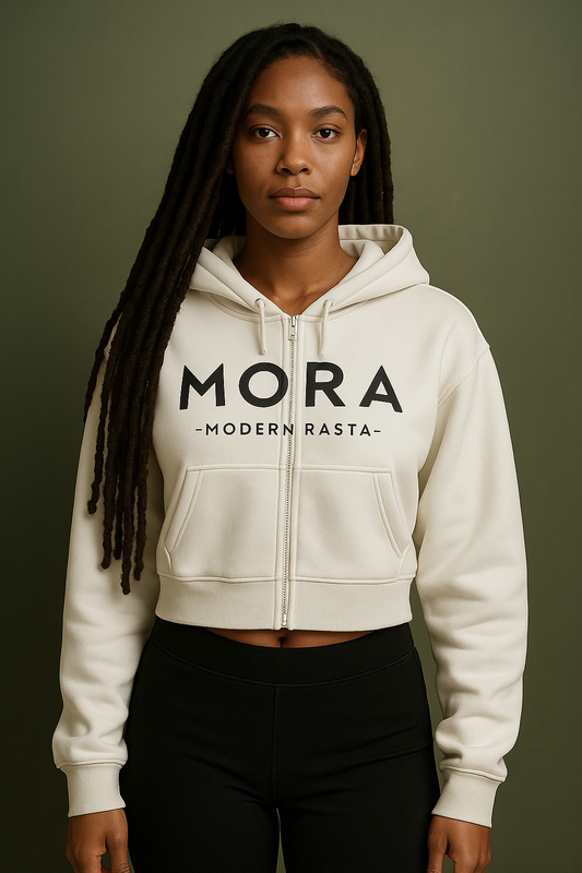 Soft Warm white Open-Back Hoodie