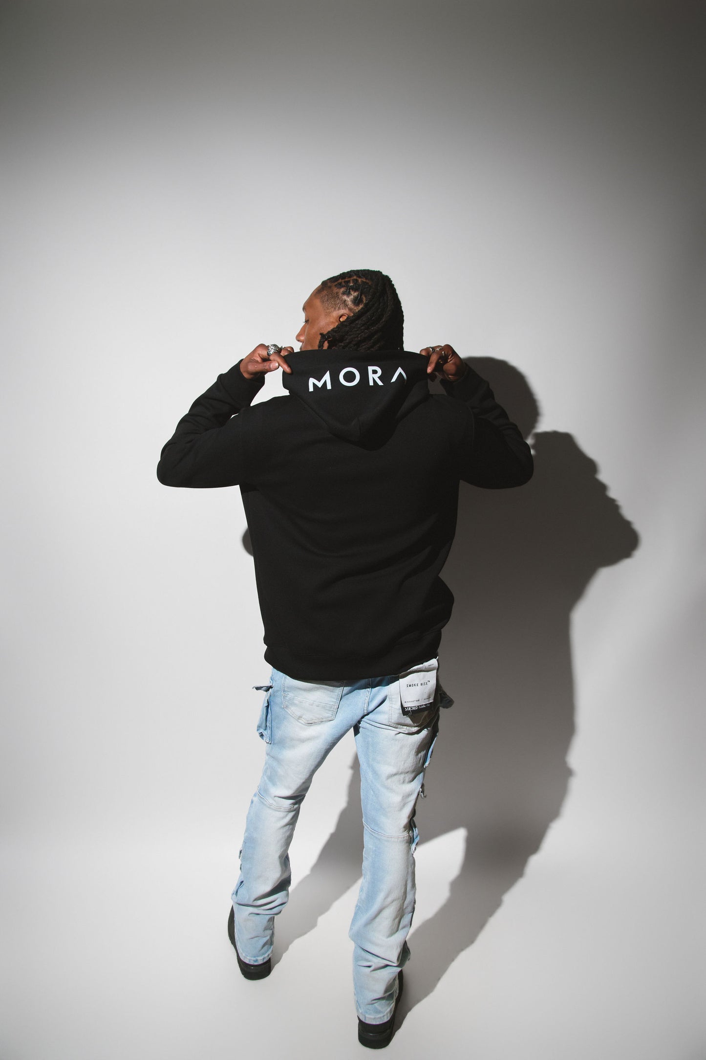 Gen 2 open-back hoodie (Black) unisex